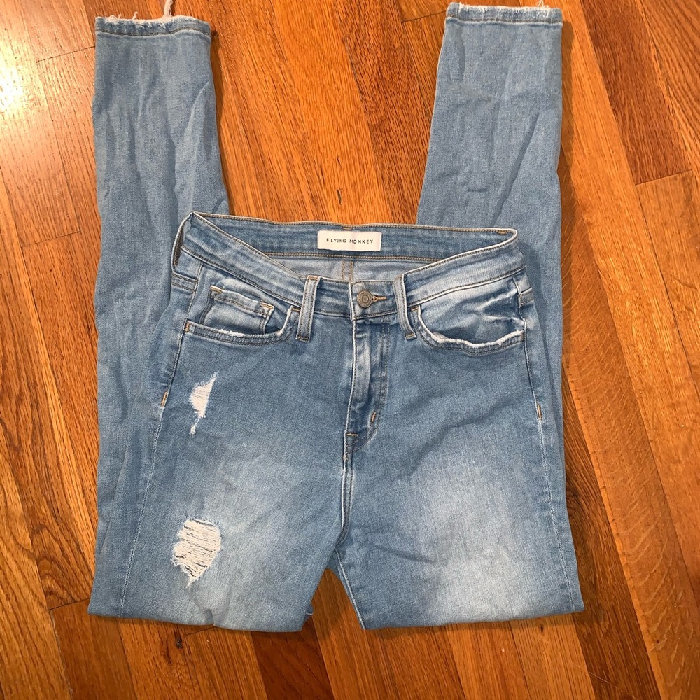 Flying monkey high rise skinny jeans